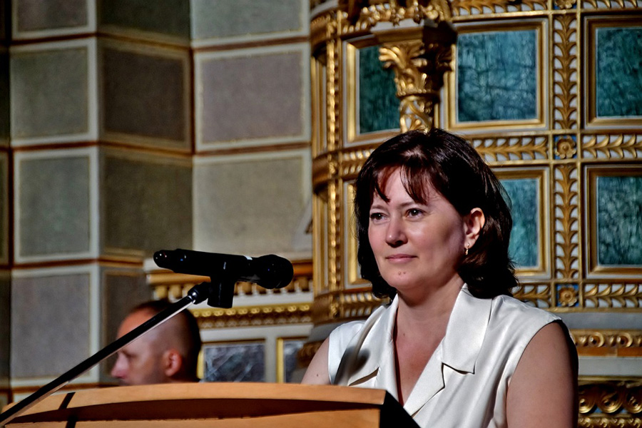 A szentmise végén Gyetvainé Szenczi Erika igazgatónő köszöntötte a jelenlévőket