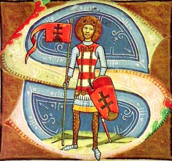 Szent István király ábrázolás kódexben