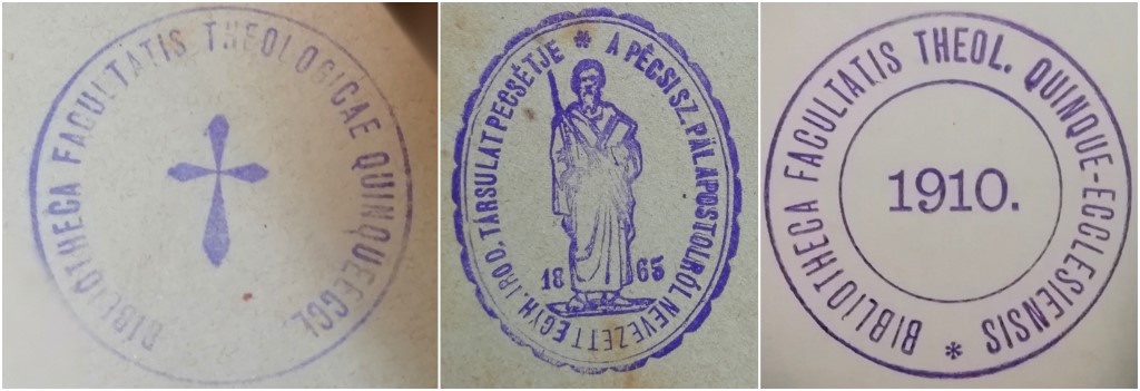 Pecsi Puspoki Szeminarium pecsetek