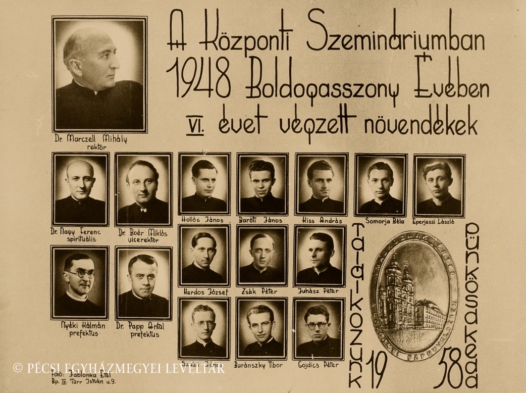 Kozponti Szeminarium vegzett novendekei 1948