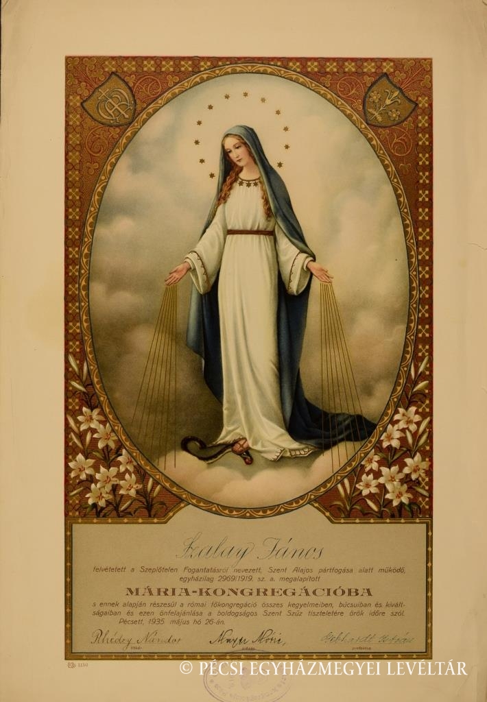 Maria kongregacio felveteli