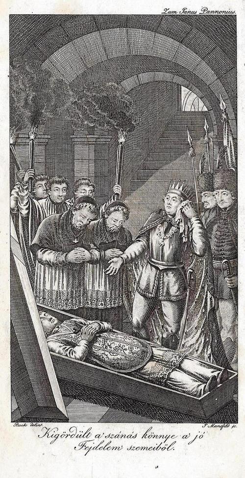 Janus Pannonius Matyas metszet