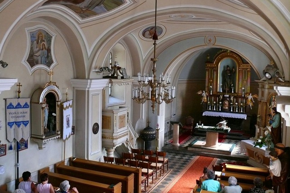 Szajki templom felülről