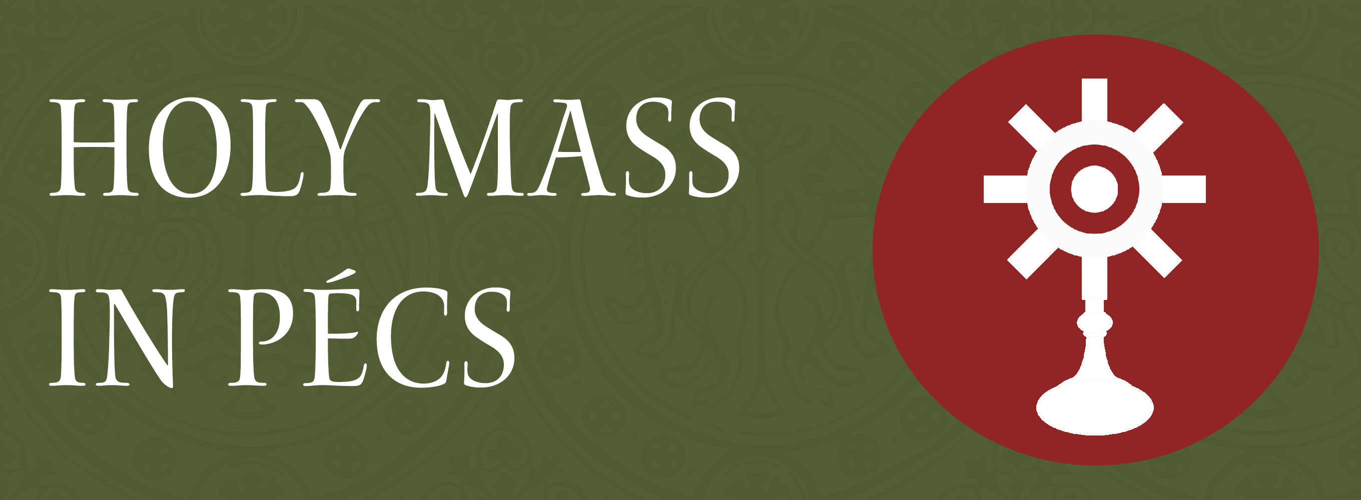 Holy mass banner