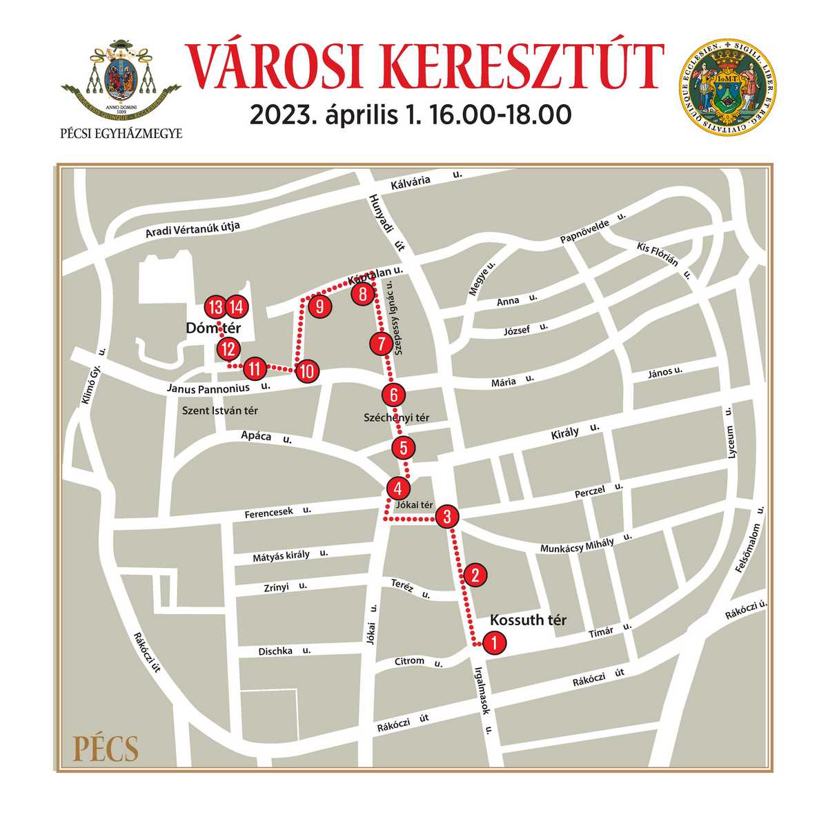 varosi keresztut terkep 2023