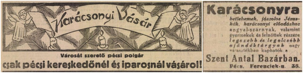 227 Karacsonyi vasar 1940 Szent Antal Bazar