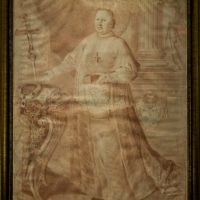 Anton Hartelmayer vörös krétarajza Klimo György püspökről