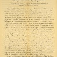 Scitovszky püspök körlevélben tudatja az egyházmegyével, hogy Mór püspök hivatalosan is szentként tisztelhető (Bécs, 1849. szeptember 9.)