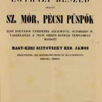 Az első Szent Mór ünnepségen elhangzott püspöki beszéd.