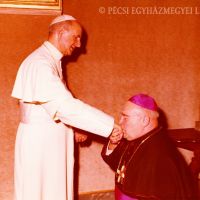 Cserháti püspök VI. Pál pápánál. (Róma, é. n.)