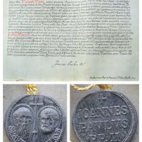 Mayer Mihály segédpüspöki kinevezése és a pápai bulla (1988. december 23. – Pécsi Egyházmegyei Levéltár)