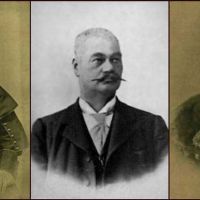 Dulánszky Nándor püspök, Aidinger János polgármester és Kardos Kálmán főispán