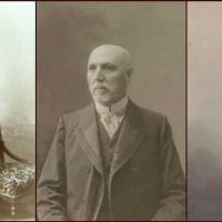 Szeifricz István kanonok, Opris Péter posta-távirda igazgató és Glatt Ignác énekiskolai karnagy